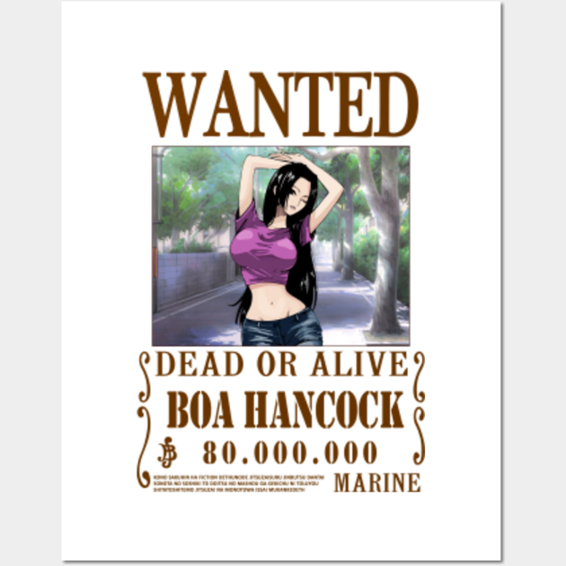 Boa Hancock One Piece Wanted Boa Hancock Posters and Art Prints